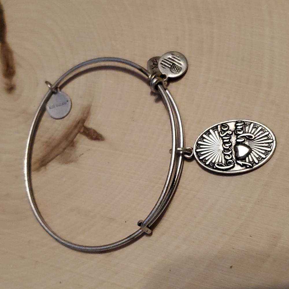 Alex and Ani Because I Love You Silver Color Bracelet 2016